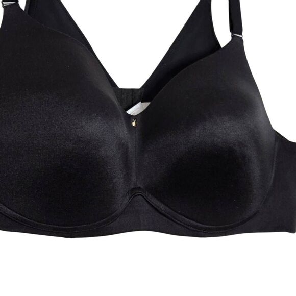 Cacique Lightly Lined Balconette Size 44B Black - Picture 2 of 4